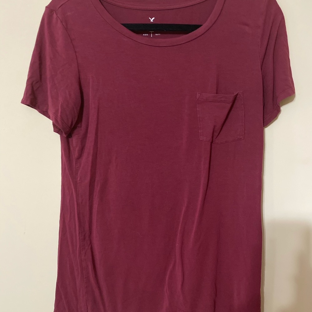 Red American Eagle Soft & Sexy Tee